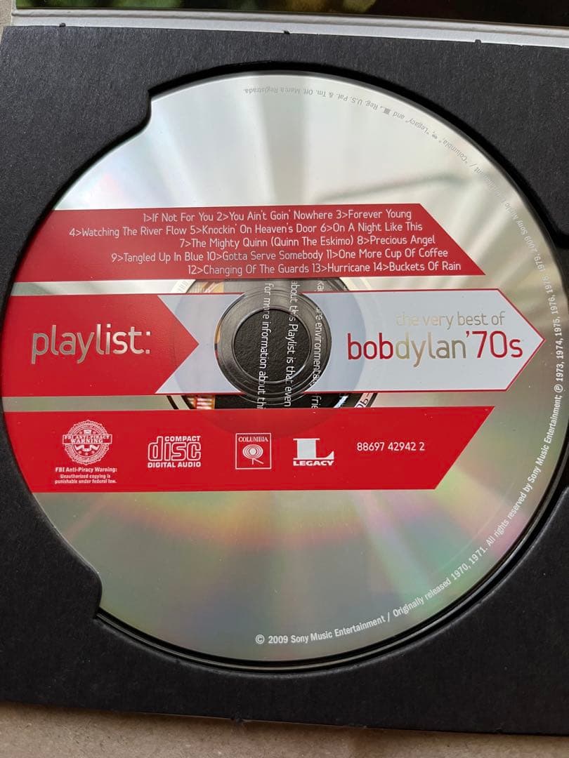 Bob Dylan Playlist: The Very Best of the 70s CD US Press 2009 Eco-Friendly