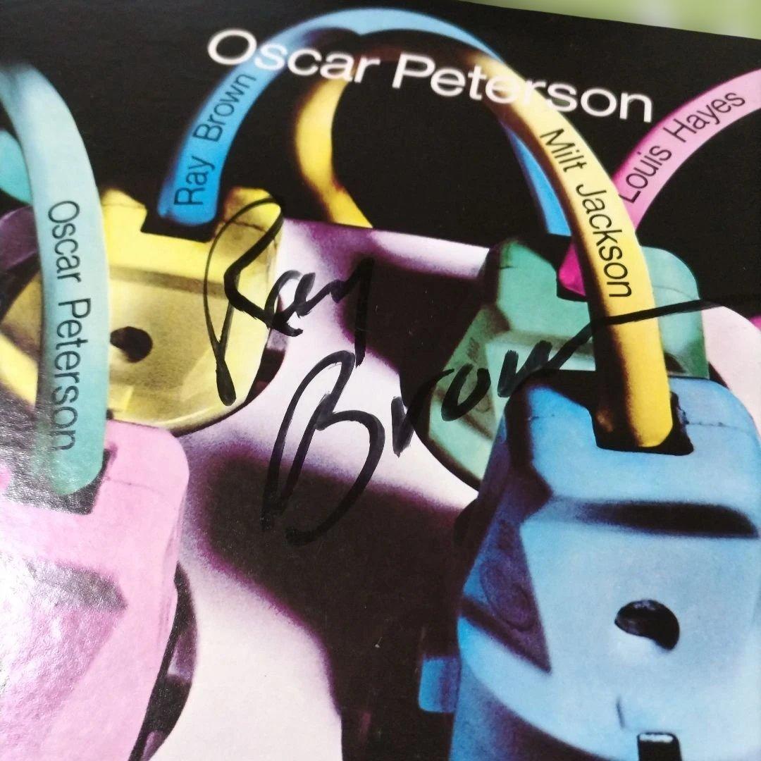 Oscar Peterson / Reunion Blues LP Vinyl Japan MPS ULS-1583-P Signed by Milt/Ray