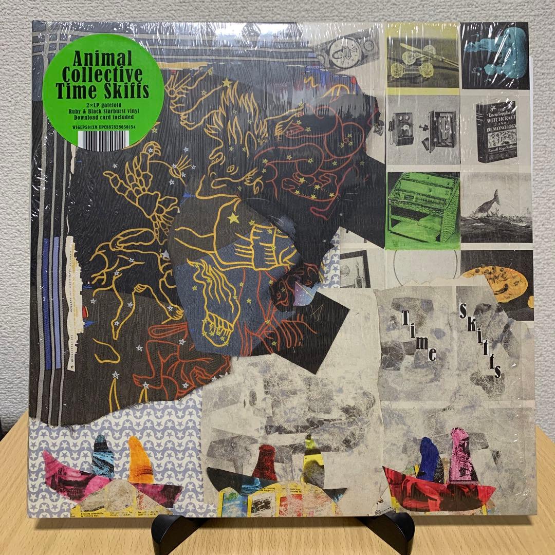 Animal Collective - Time Skiffs 2LP Ruby & Black Starburst Vinyl Domino Import