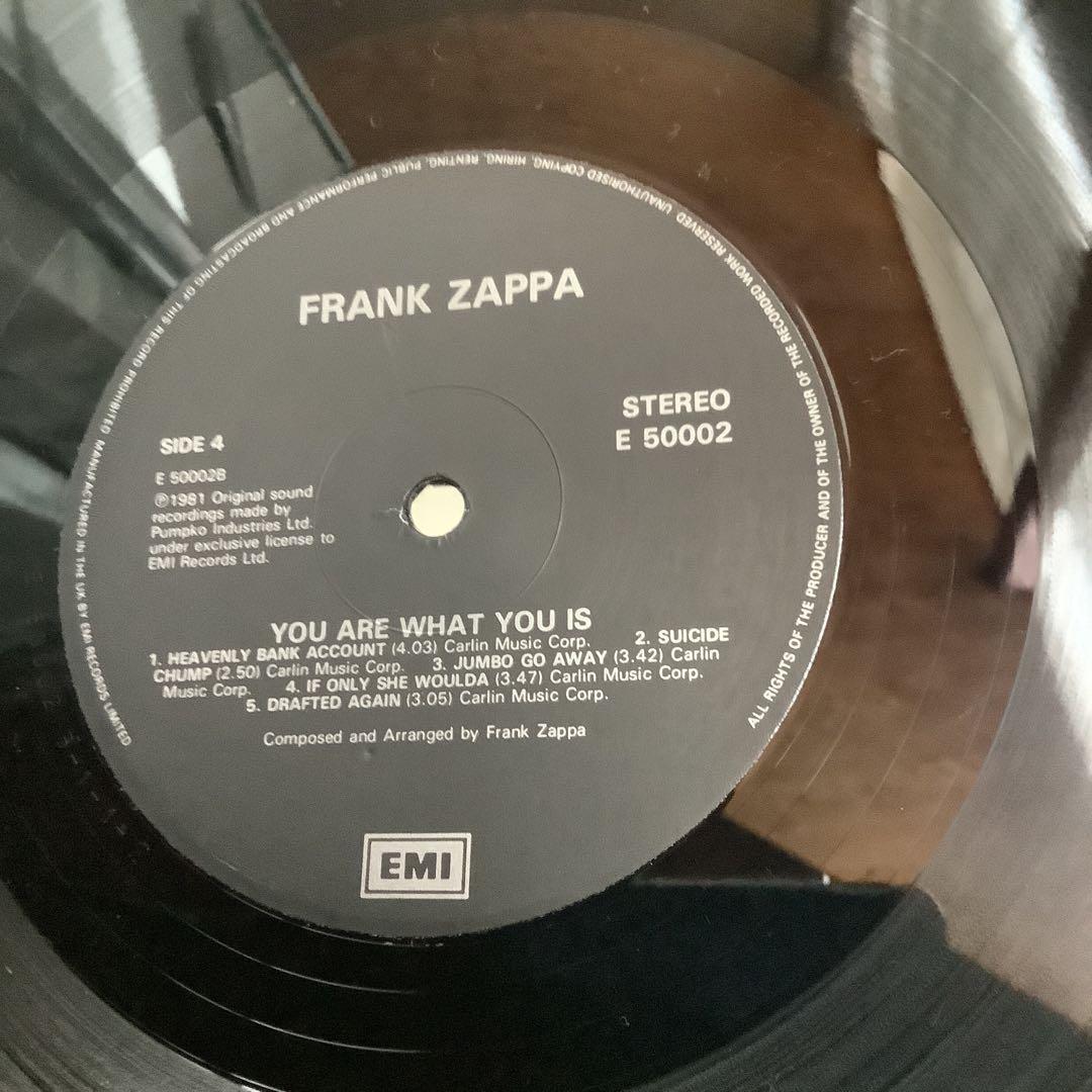 Frank Zappa - You Are What You Is LP 1981 EMI Original Rock Vinyl