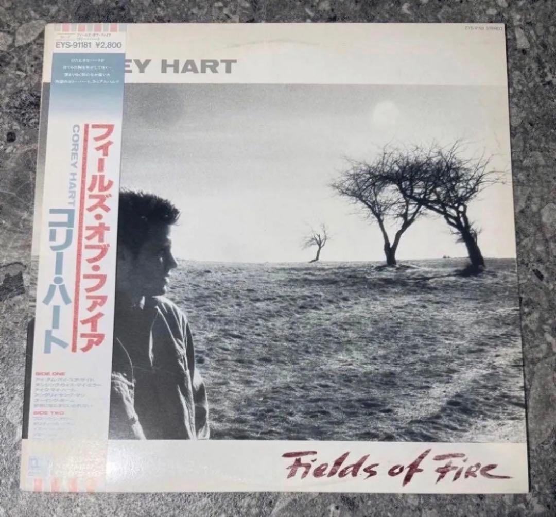 Corey Hart - Fields Of Fire - Vinyl LP Japan Edition w/ Obi