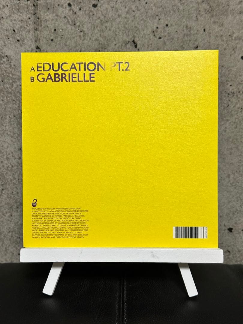 The Metros - Education Pt.2 7" Yellow Vinyl Indie Rock UK