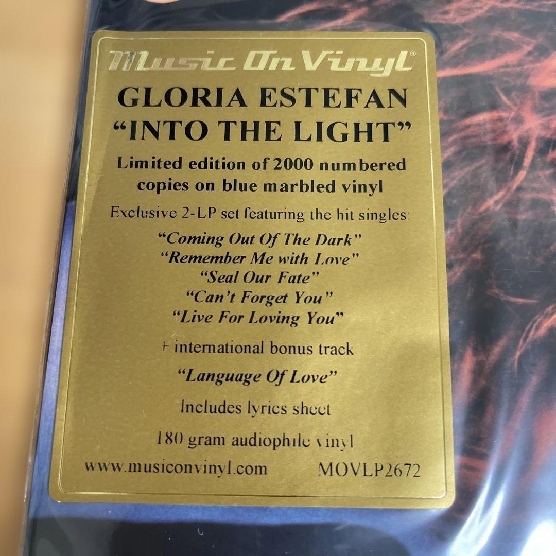 Gloria Estefan Into The Light 2LP Blue Marbled Vinyl 180g Ltd 2000 #000065