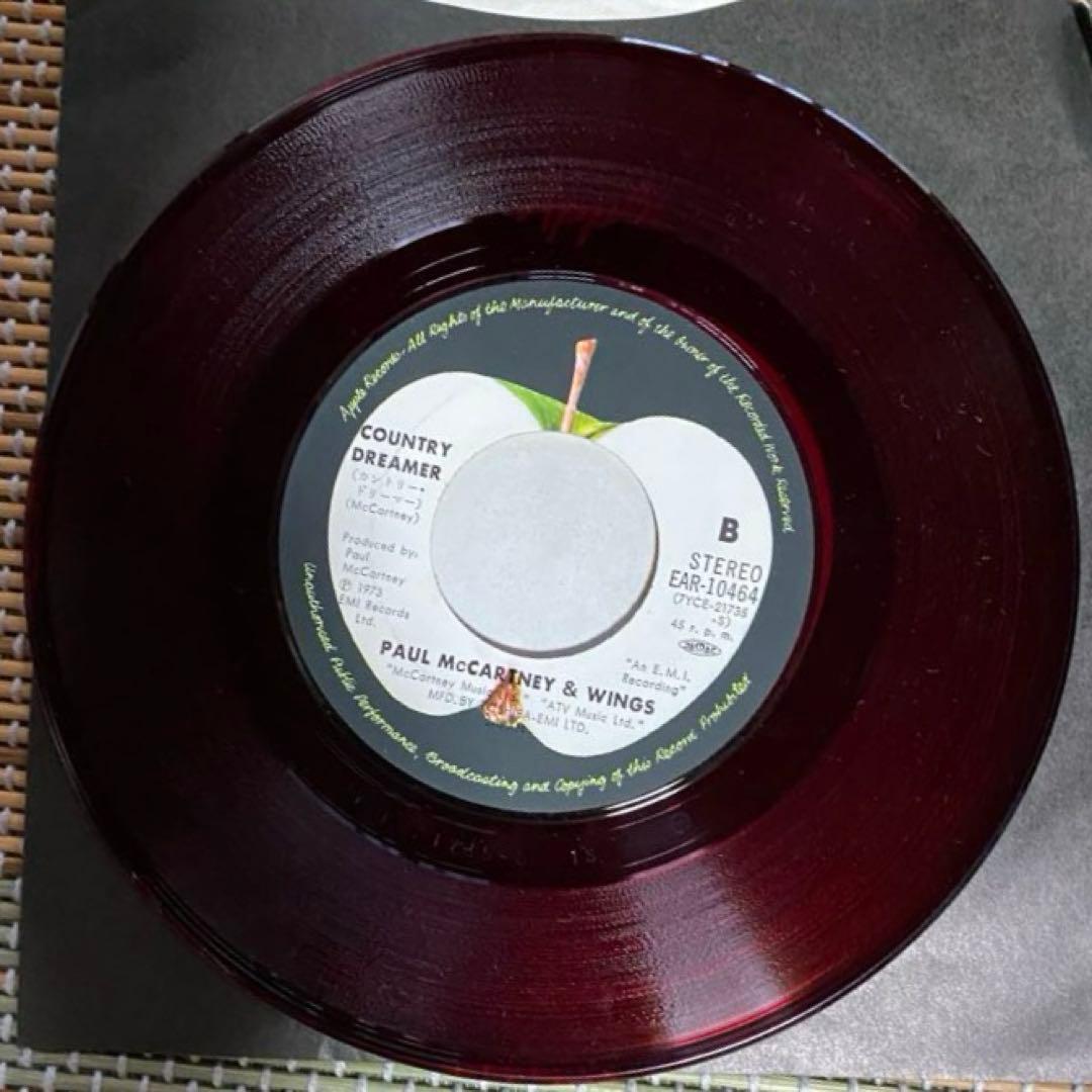 Paul McCartney & Wings Helen Wheels 7" Single Japan Color Vinyl EAR-10464