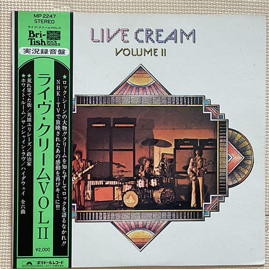 Cream - Live Cream Volume II Vinyl LP Japan MP 2247 w/ Obi Insert