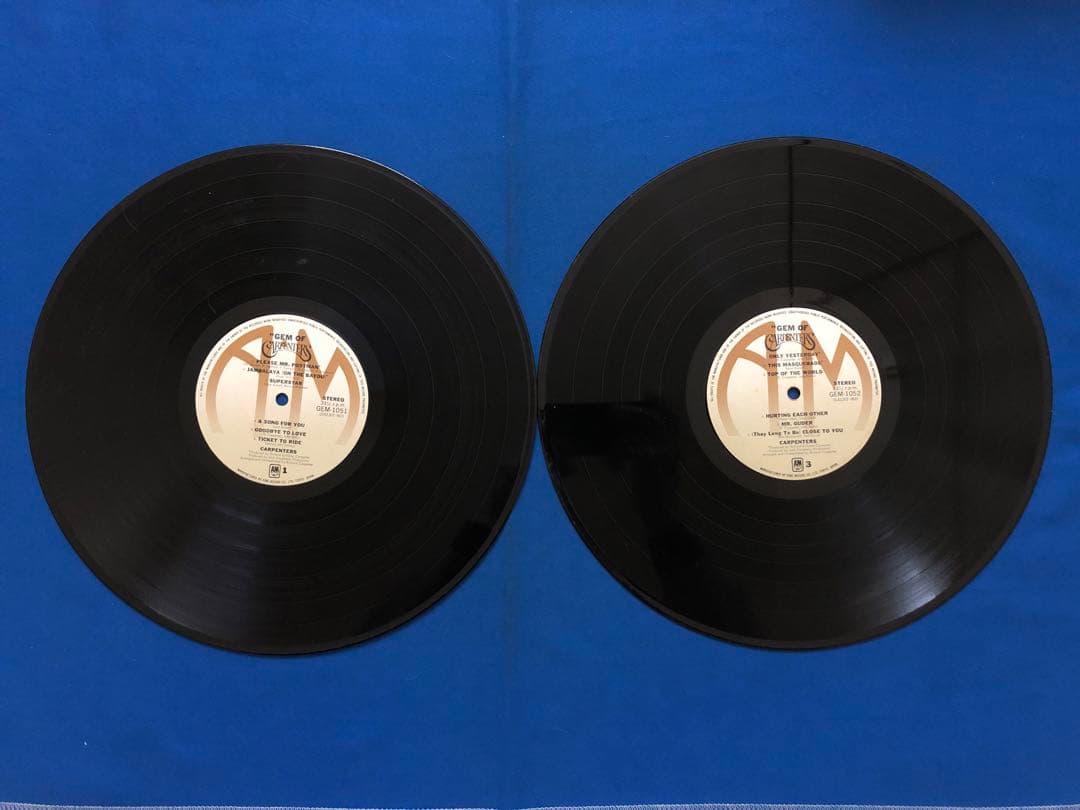 Carpenters Gem of Carpenters 2LP Japan 1975 Gatefold Compilation Obi Included