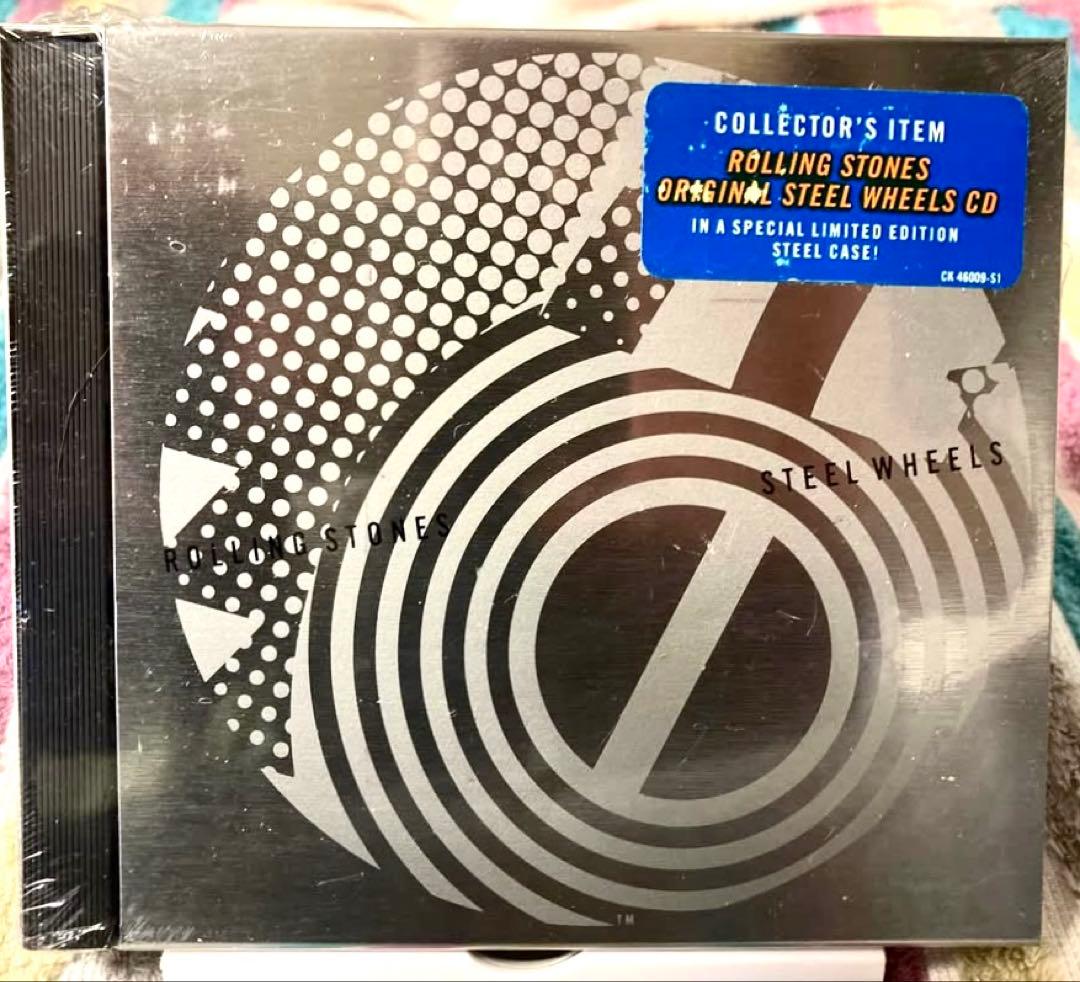 The Rolling Stones Steel Wheels CD Limited Edition Steel Case Rare Collectible