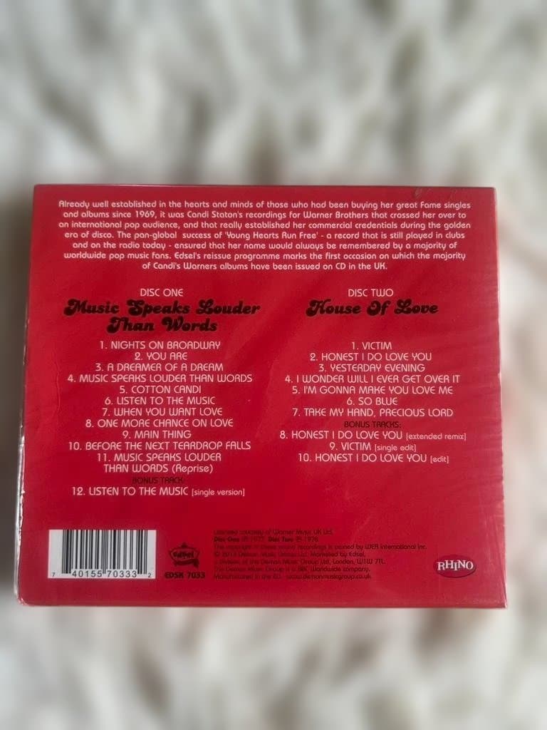 Candi Staton 2CD Music Speaks Louder Than Words + House Of Love Japan-Friendly