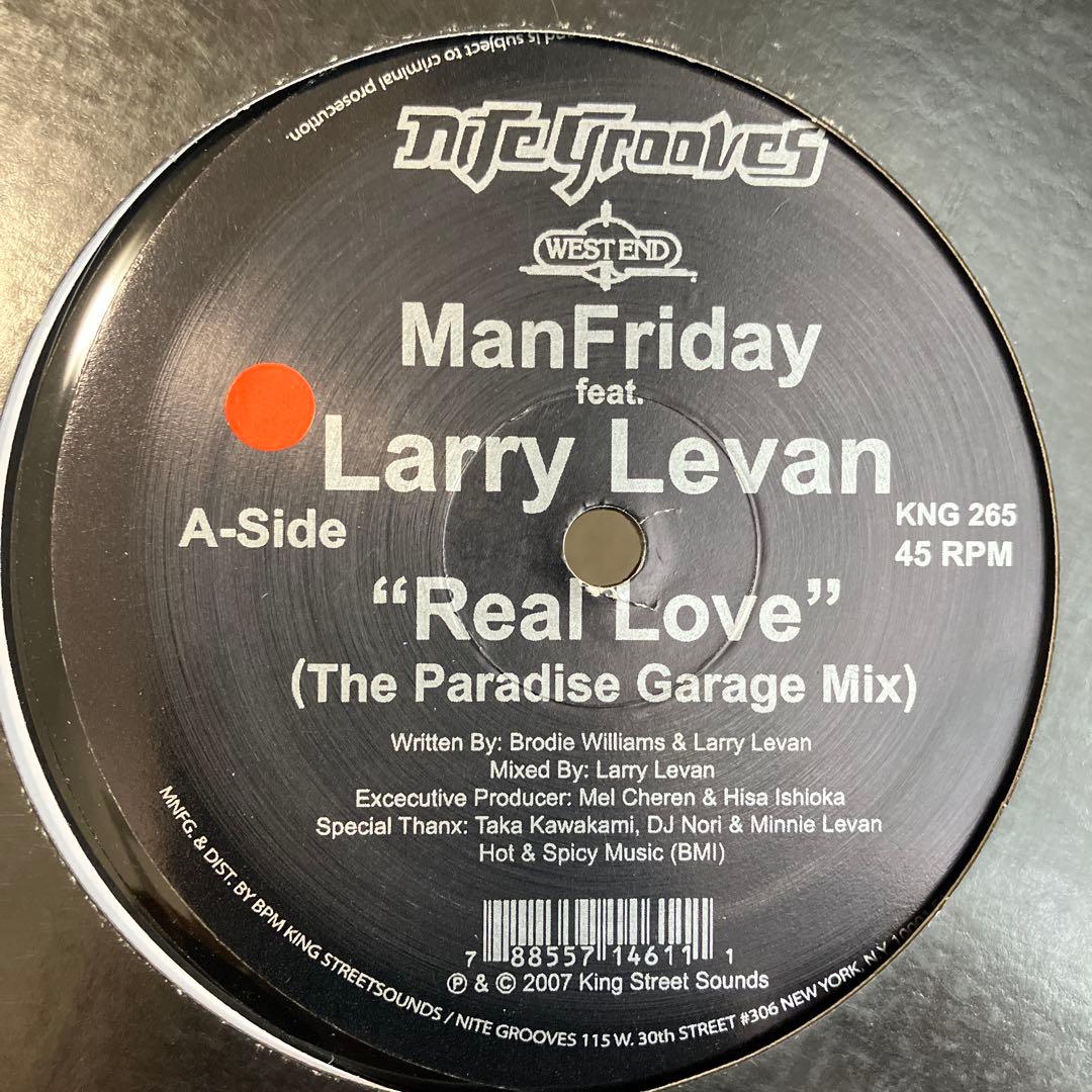 ManFriday feat. Larry Levan - Real Love - 12" Vinyl Record Nite Grooves 2007