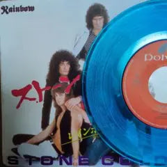 Rainbow Stone Cold / Rock Fever 7" Japan Blue Vinyl EP Ritchie Blackmore 1982