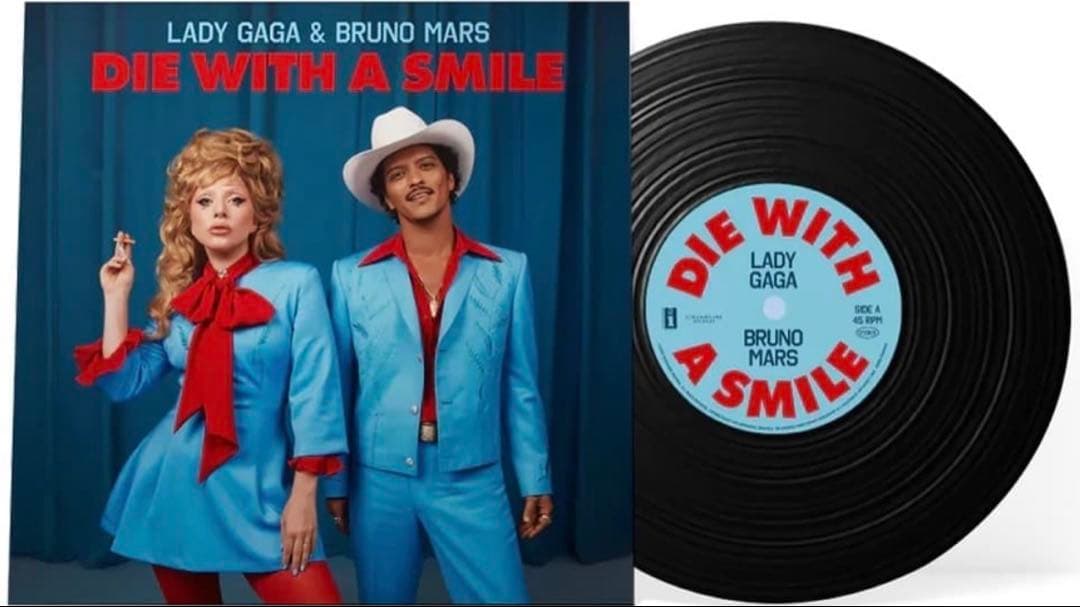 Lady Gaga & Bruno Mars Die With A Smile LP Original Incl. Instrumental, | Japansoundstore