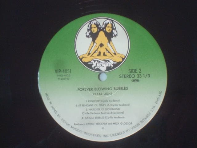Clearlight - Forever Blowing Bubbles LP Vinyl Japan VIP-4051 With Obi Prog Rock