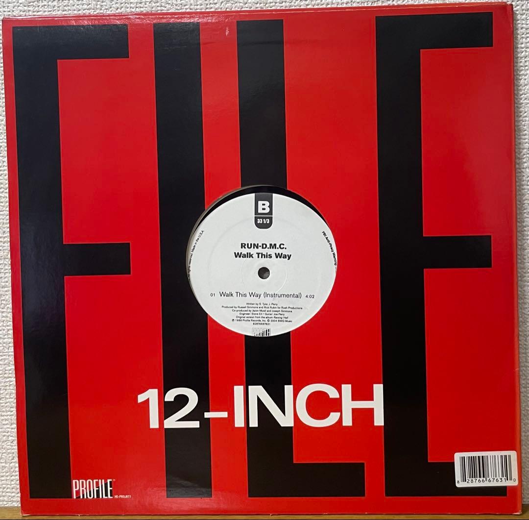 RUN-D.M.C. - Walk This Way 12" Vinyl Single Profile Records 2004 Hip Hop