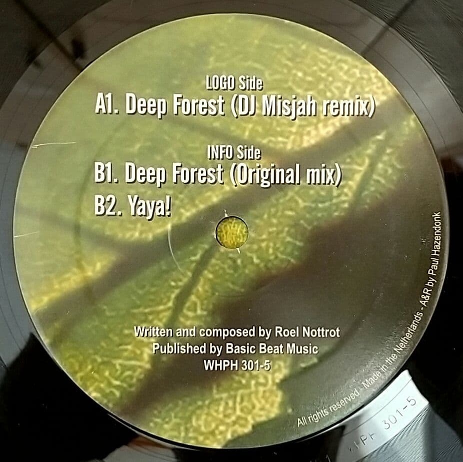 Roelz - Deep Forest 12" Vinyl Record DJ Misjah Remix Tech House Dance Rare