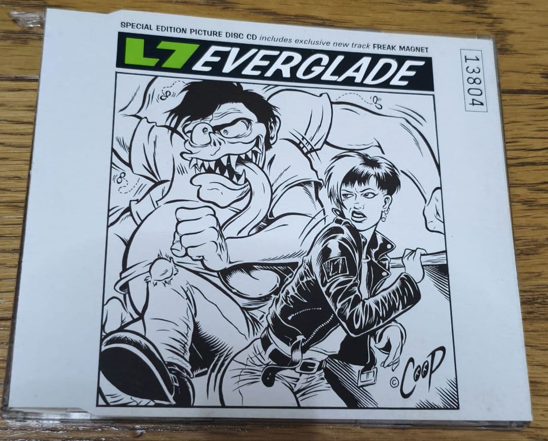 L7 Everglade Maxi-Single CD Special Edition Picture Disc Coop Artwork 1992