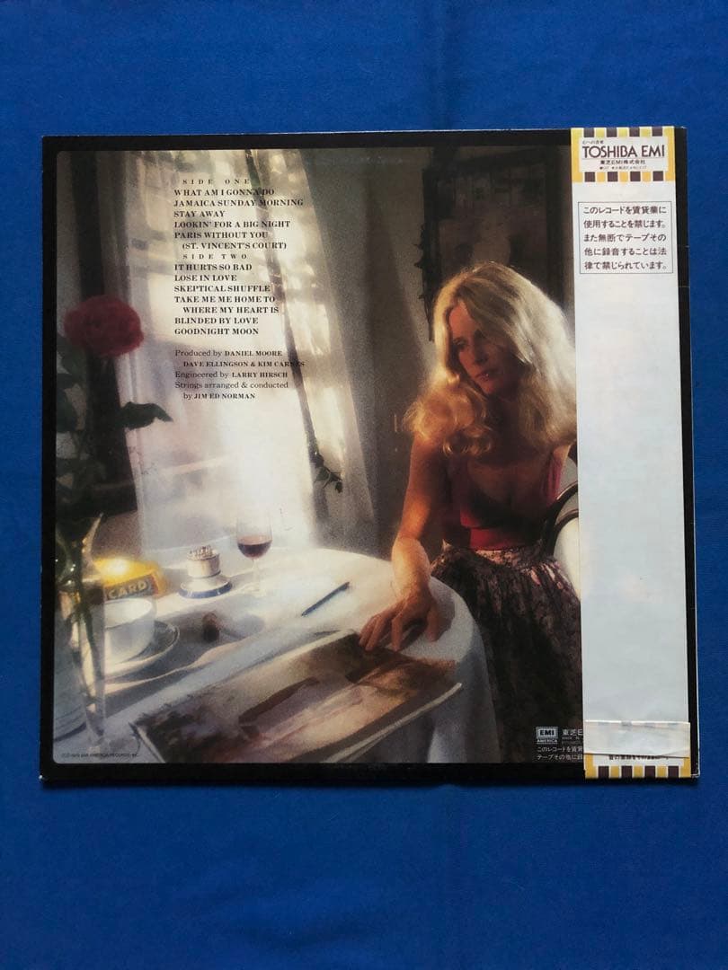 Kim Carnes - St. Vincent's Court - Japan LP Vinyl Record EYS-63025 With Obi