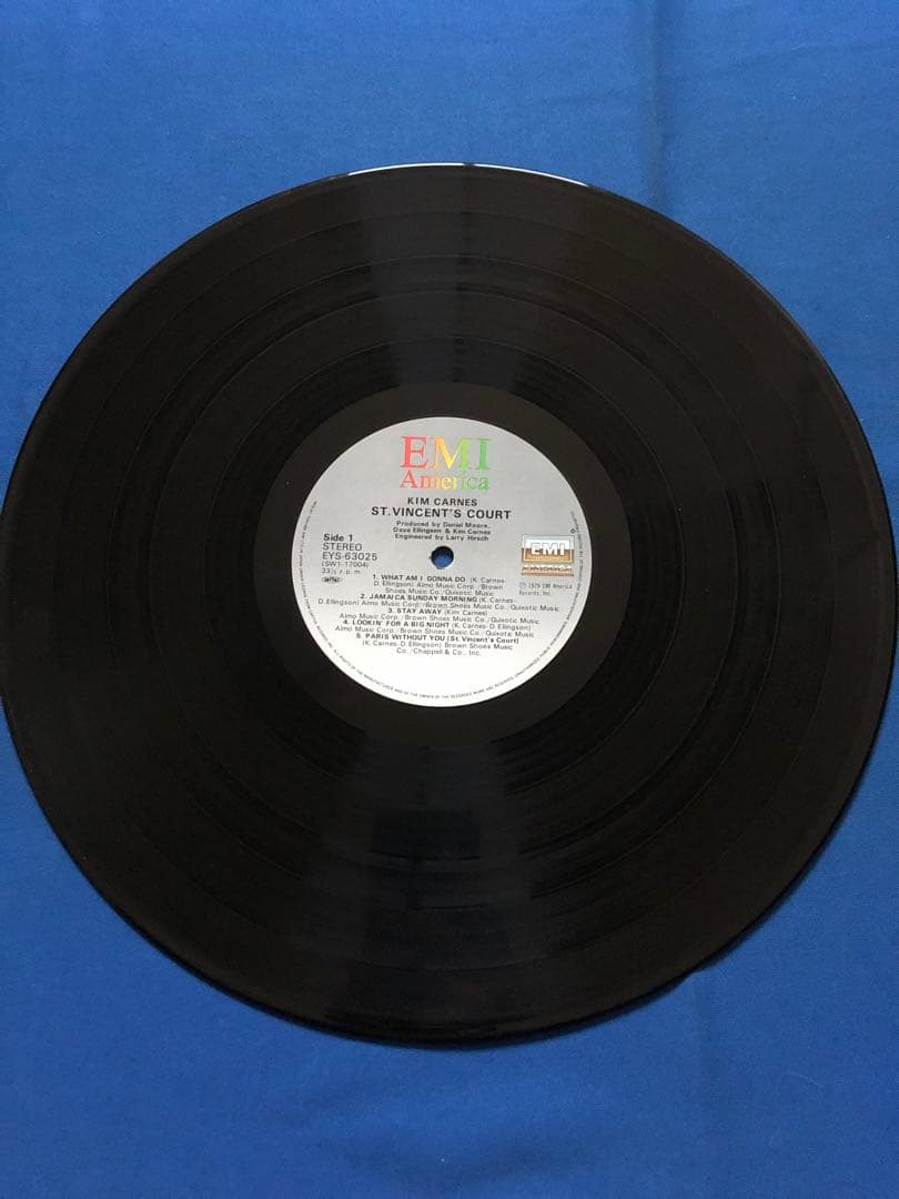 Kim Carnes - St. Vincent's Court - Japan LP Vinyl Record EYS-63025 With Obi