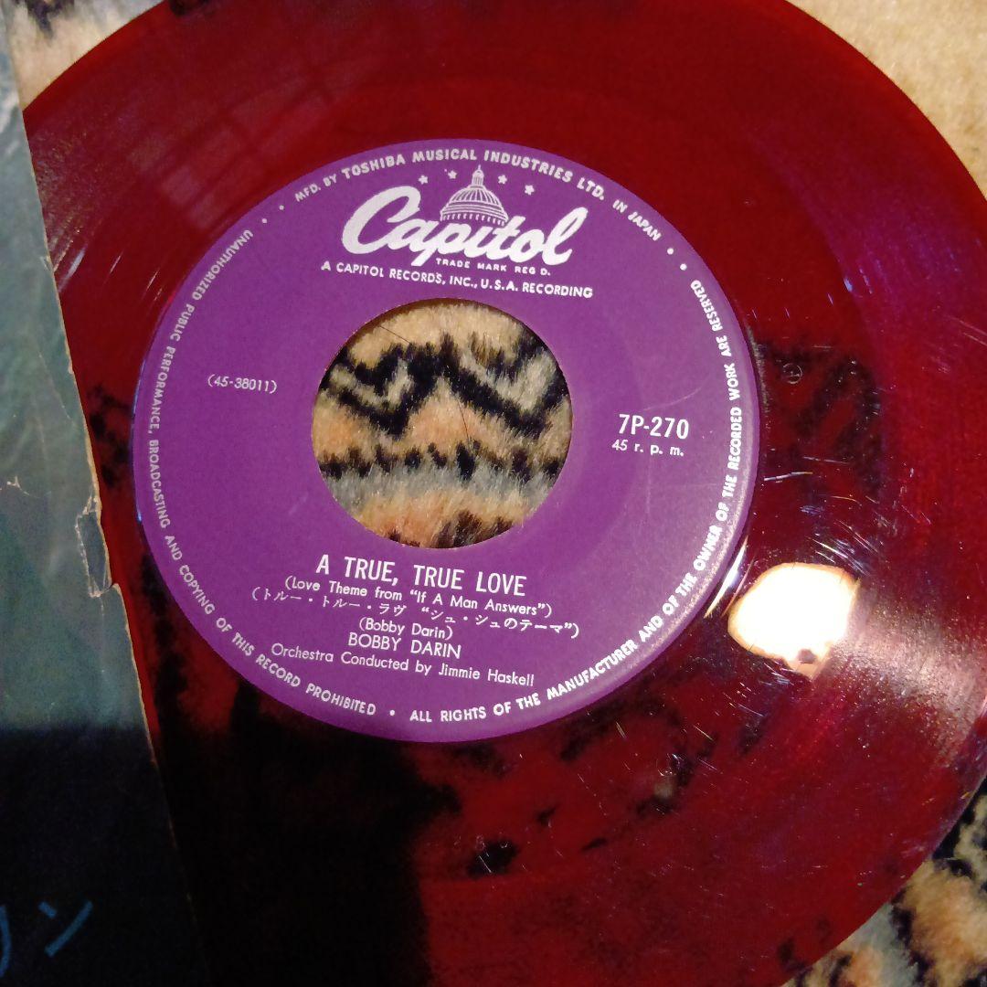 Bobby Darin - A True, True Love / If A Man Answers 7" Red Vinyl Japan Capitol