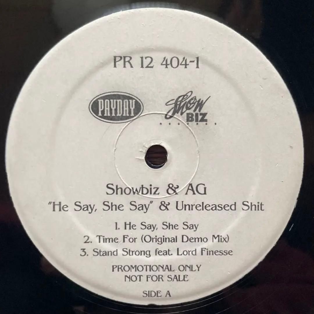 Showbiz & AG - He Say, She Say & Unreleased Shit 12" Vinyl Promo Hip Hop