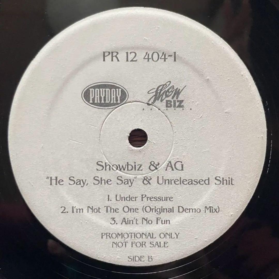 Showbiz & AG - He Say, She Say & Unreleased Shit 12" Vinyl Promo Hip Hop