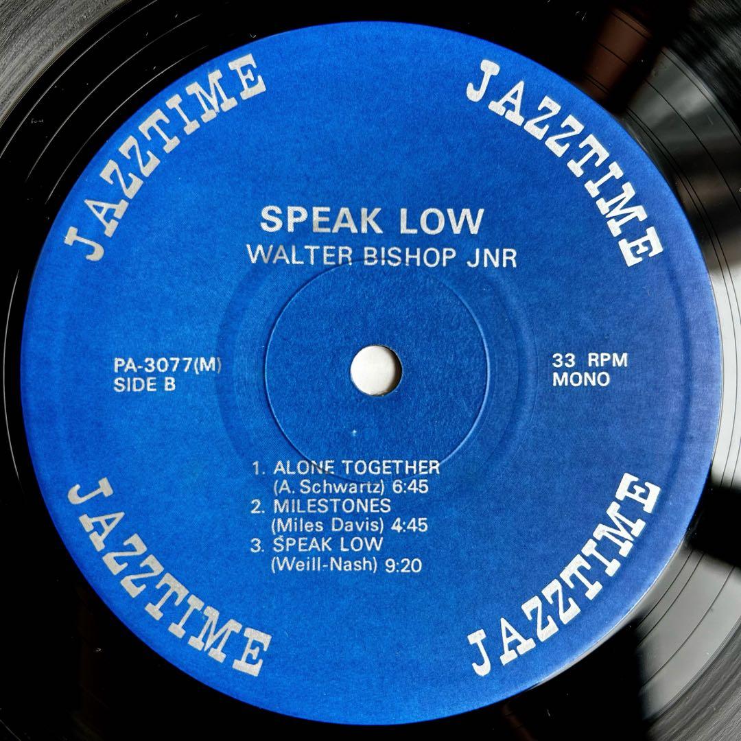 The Walter Bishop Jr. Trio - Speak Low LP Japan JazzTime Trio Records w/ Obi