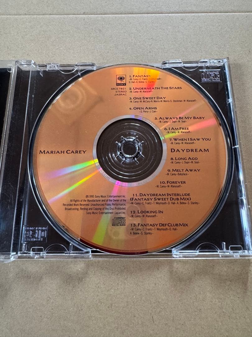 Mariah Carey Daydream CD Japan Press 1995 with Japan Exclusive Bonus Track