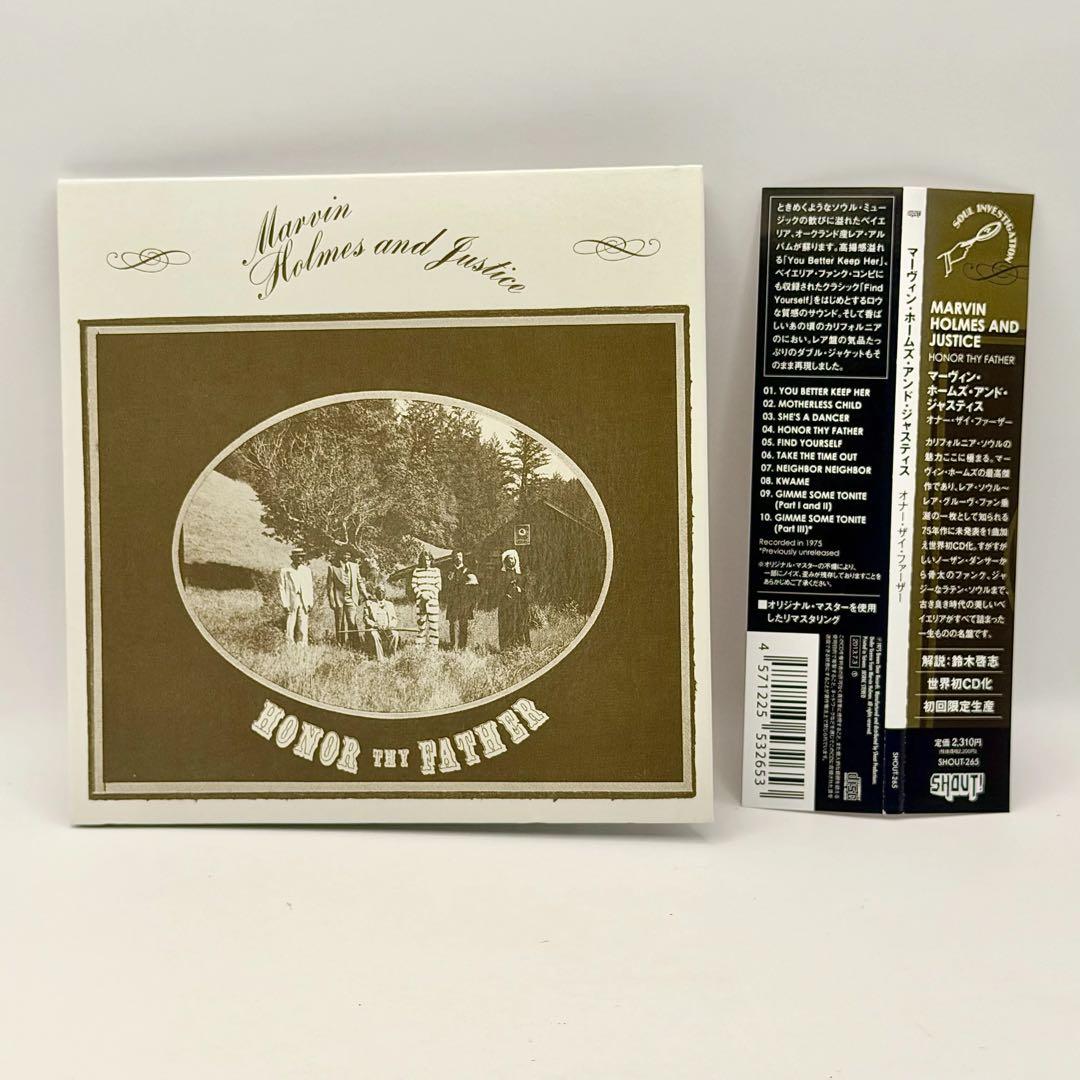 Marvin Holmes and Justice - Honor Thy Father CD Japan Press with OBI 2013
