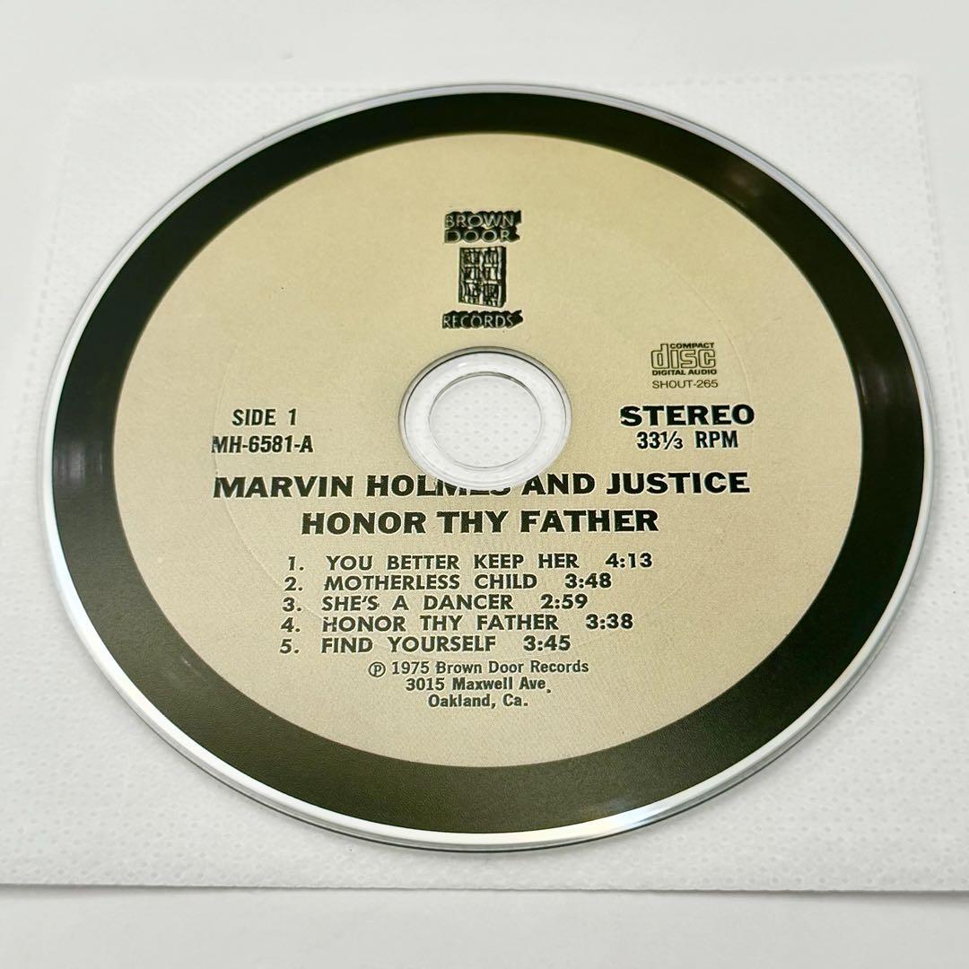 Marvin Holmes and Justice - Honor Thy Father CD Japan Press with OBI 2013