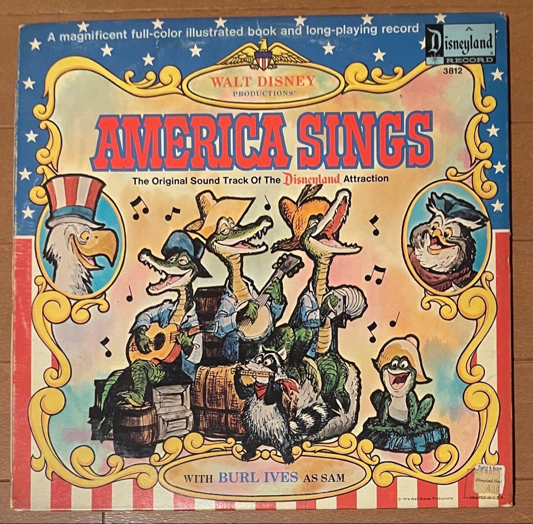 Walt Disney America Sings 1974 Vinyl LP Original Soundtrack w/ Booklet Disneylan