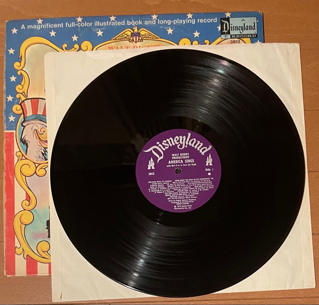 Walt Disney America Sings 1974 Vinyl LP Original Soundtrack w/ Booklet Disneylan