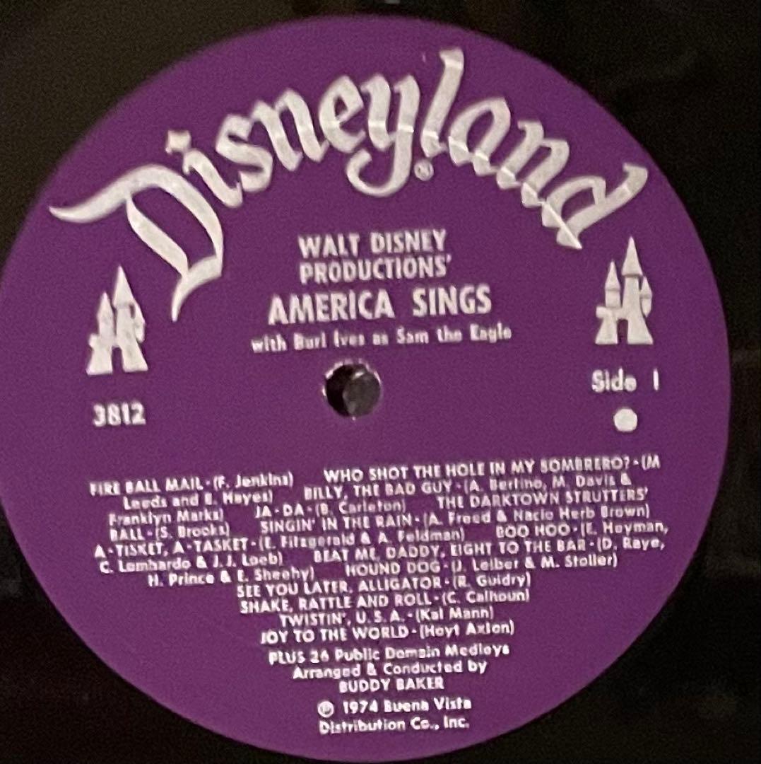 Walt Disney America Sings 1974 Vinyl LP Original Soundtrack w/ Booklet Disneylan