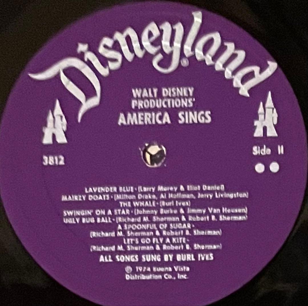 Walt Disney America Sings 1974 Vinyl LP Original Soundtrack w/ Booklet Disneylan