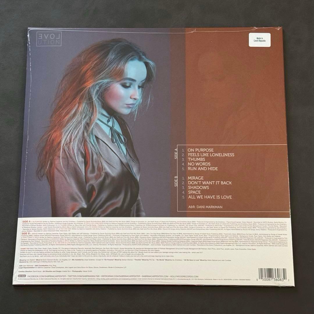 Sabrina Carpenter - EVOLution Vinyl LP Record Pop Music