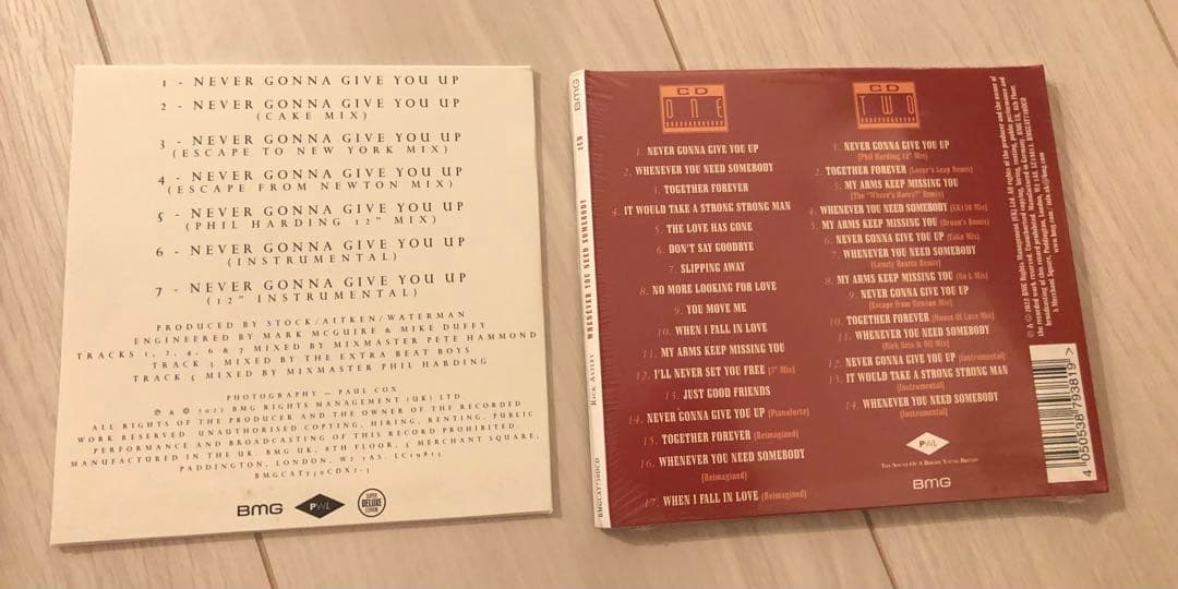 Rick Astley Whenever You Need Somebody 2CD Deluxe + Single CD Set 2022 Import