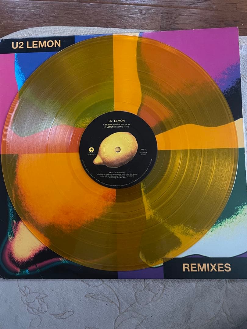 U2 - Lemon (Remixes) Limited Edition Yellow Vinyl 12" Single