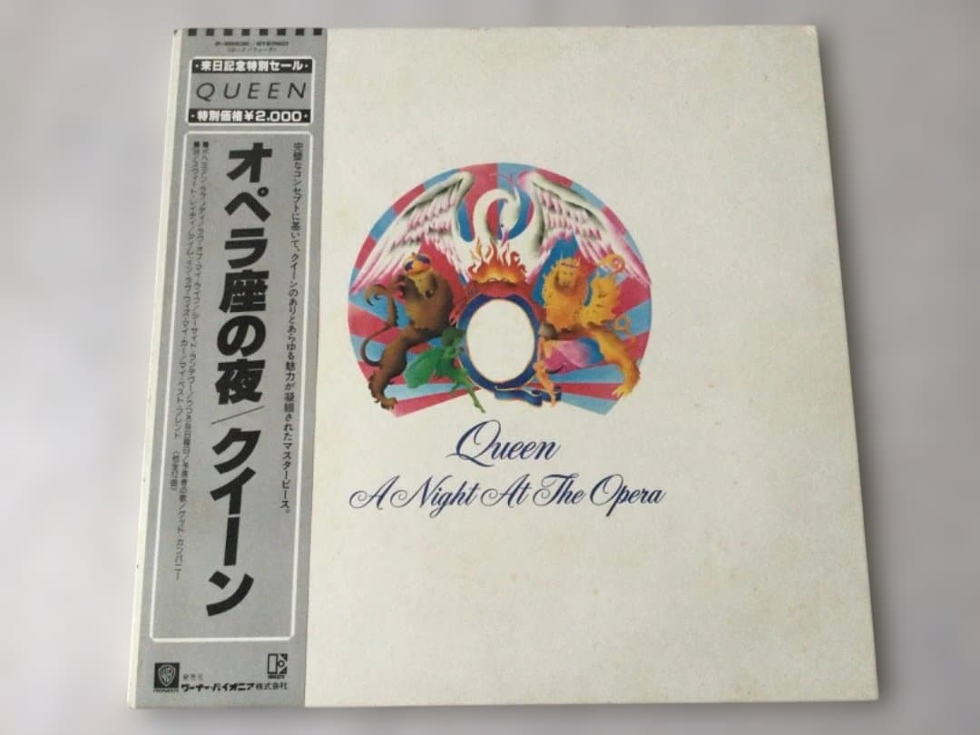 Queen A Night at the Opera Vinyl Record with Obi - Used, Slight Damage | Japansoundstore