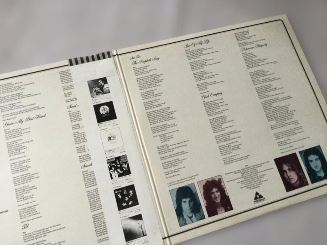 Queen A Night at the Opera Vinyl Record with Obi - Used, Slight Damage | Japansoundstore