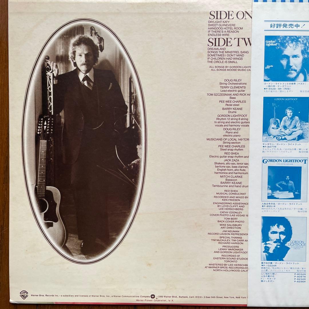 Gordon Lightfoot Endless Wire LP Vinyl Japan Warner Bros P-10466W Obi Folk