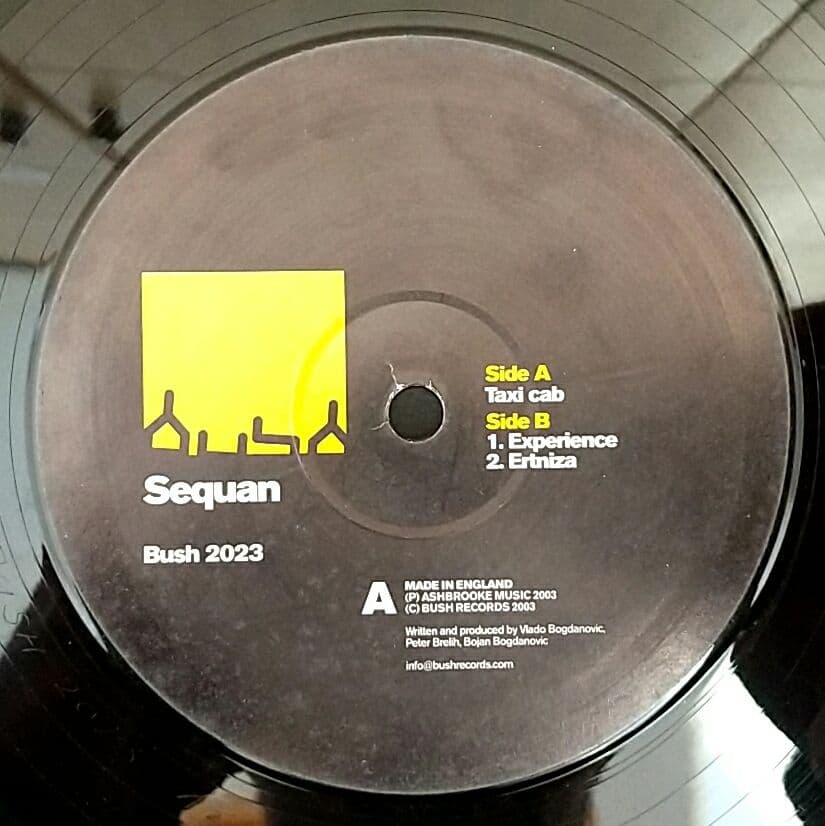 Sequan - Taxi Cab 12-inch Vinyl Record Electronic Club House UK 2003