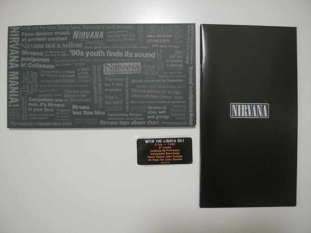 NIRVANA WITH THE LIGHTS OUT 3CD+1DVD Limited Edition Used | Japansoundstore