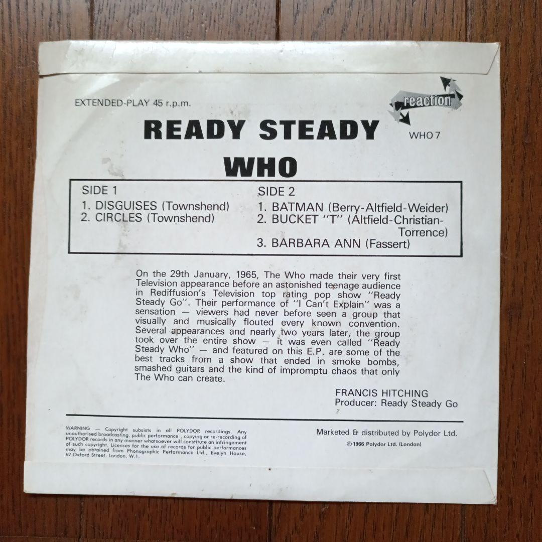 The Who - Ready Steady Who EP, 1966 Reaction UK Original Vinyl 7 inch Mod Rock