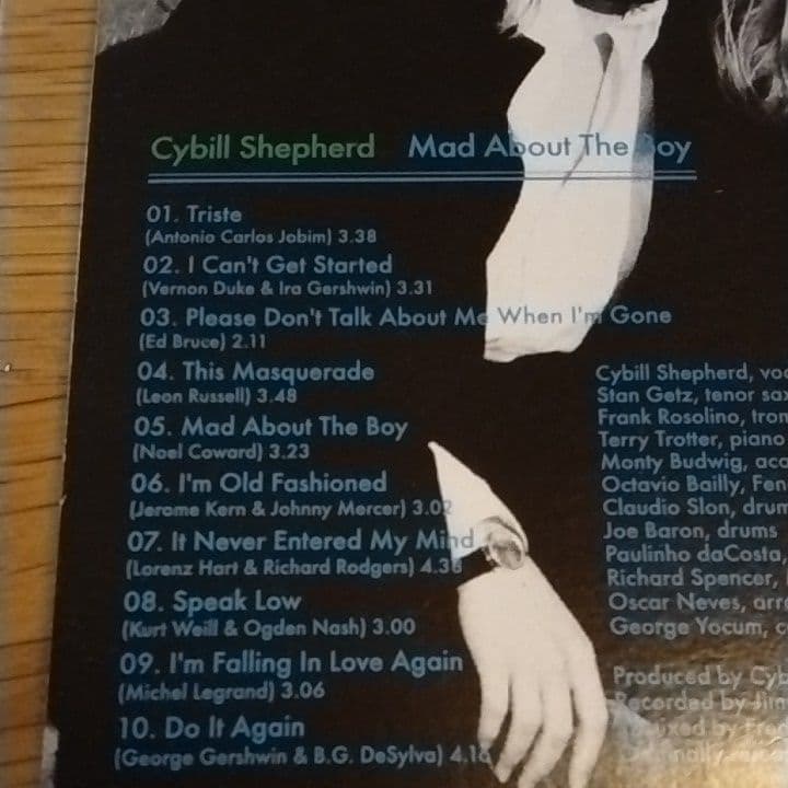 Cybill Shepherd Mad About The Boy CD 2003 Japan Pressing Stan Getz K2 Mastering