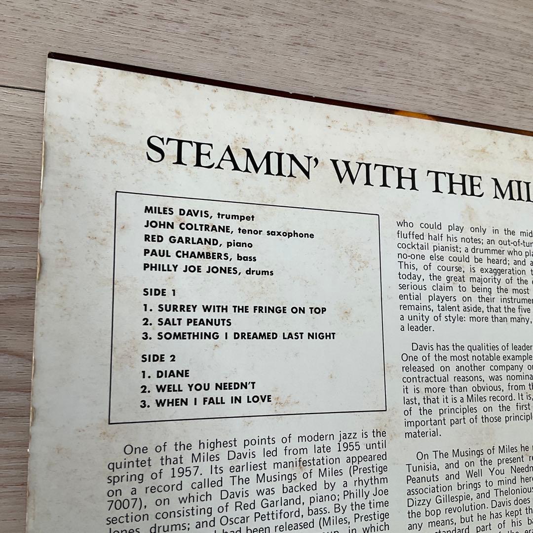Miles Davis - Steamin' With The Miles Davis Quintet Vinyl LP Japan Obi Jazz
