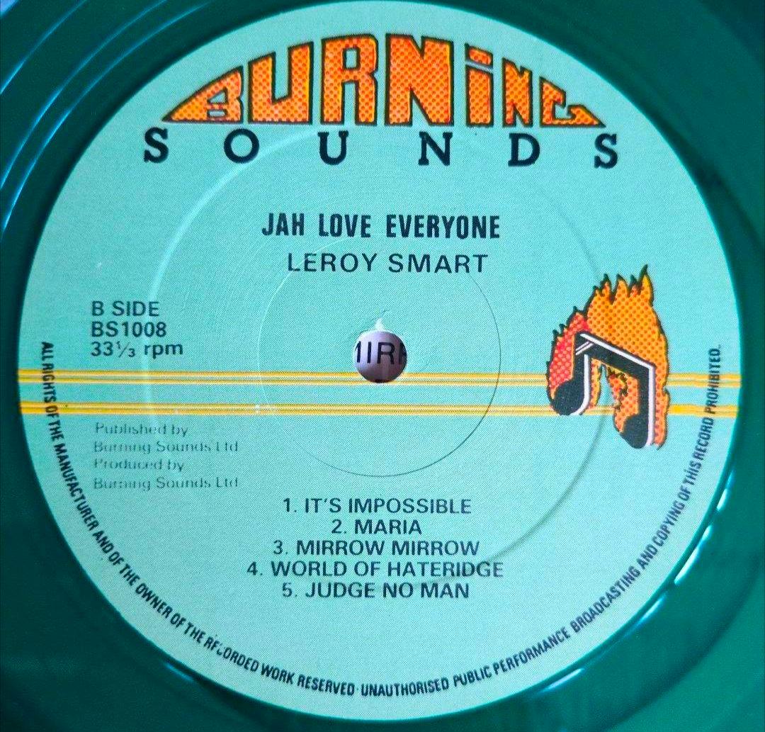 Leroy Smart - Jah Loves Everyone LP Green Vinyl UK Original Roots Reggae