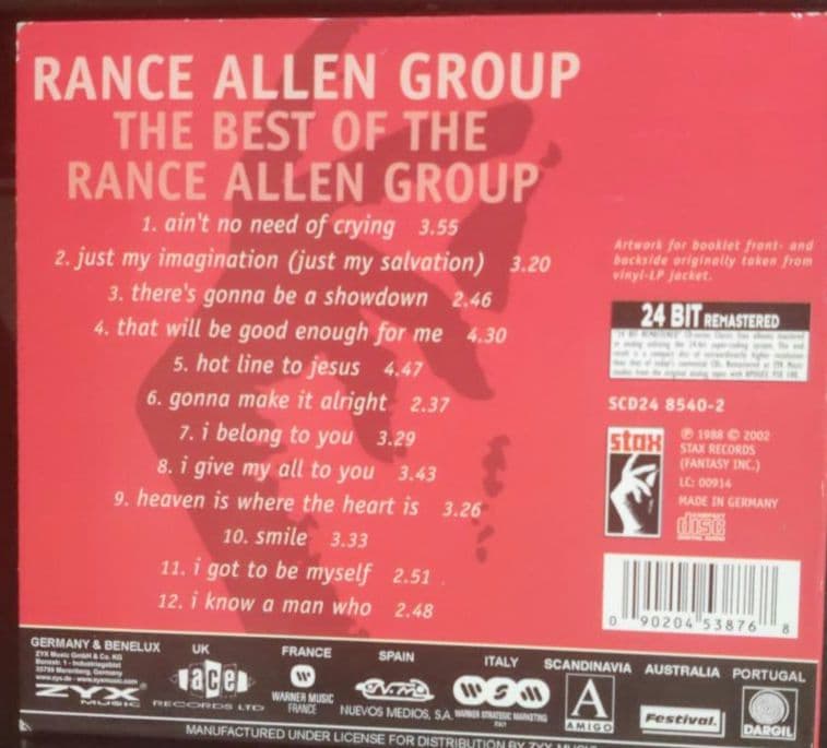 The Rance Allen Group - The Best of The Rance Allen Group CD 24-Bit Remastered