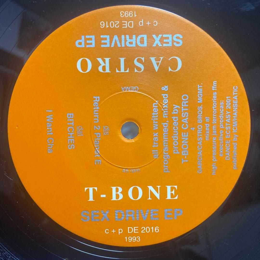 T-Bone Castro - Sex Drive EP Vinyl 12" 1993 German Techno Rave Original