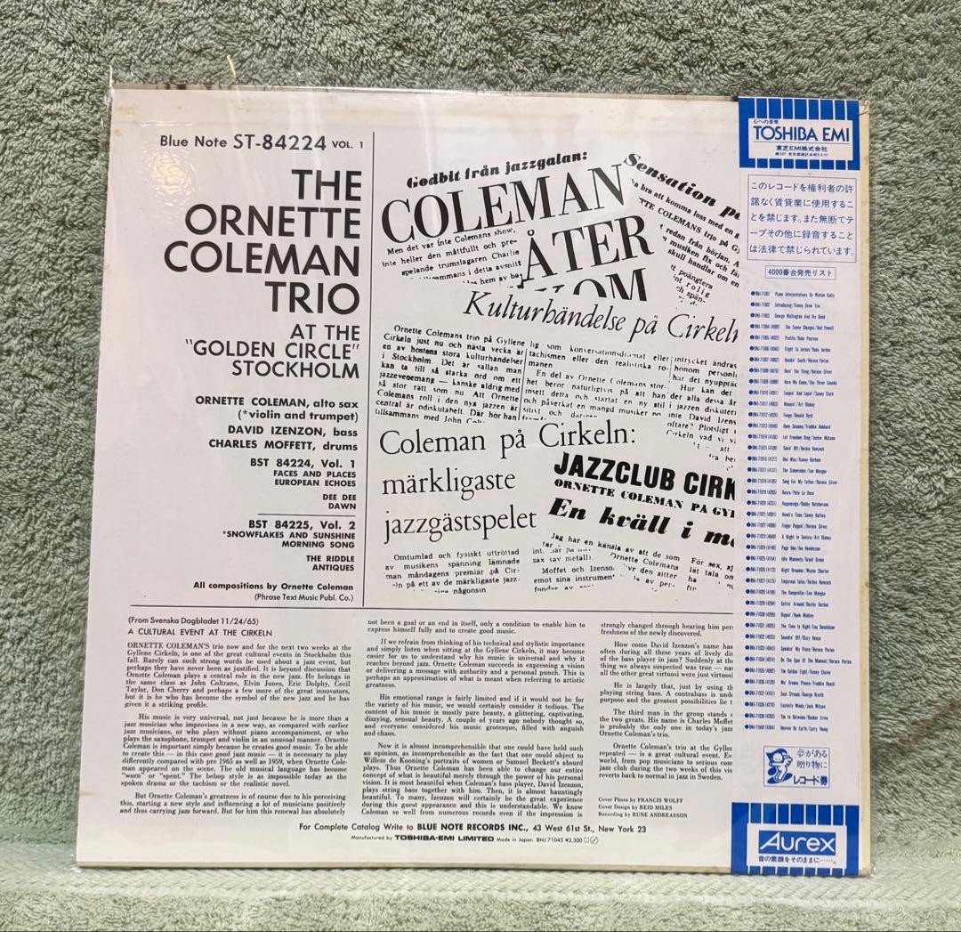Ornette Coleman At The Golden Circle Vol 1 LP Blue Note BNJ-71045 Japan Jazz