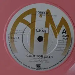 Squeeze - Cool For Cats 7" Pink Vinyl Single A&M AMS 7426 New Wave UK Pop