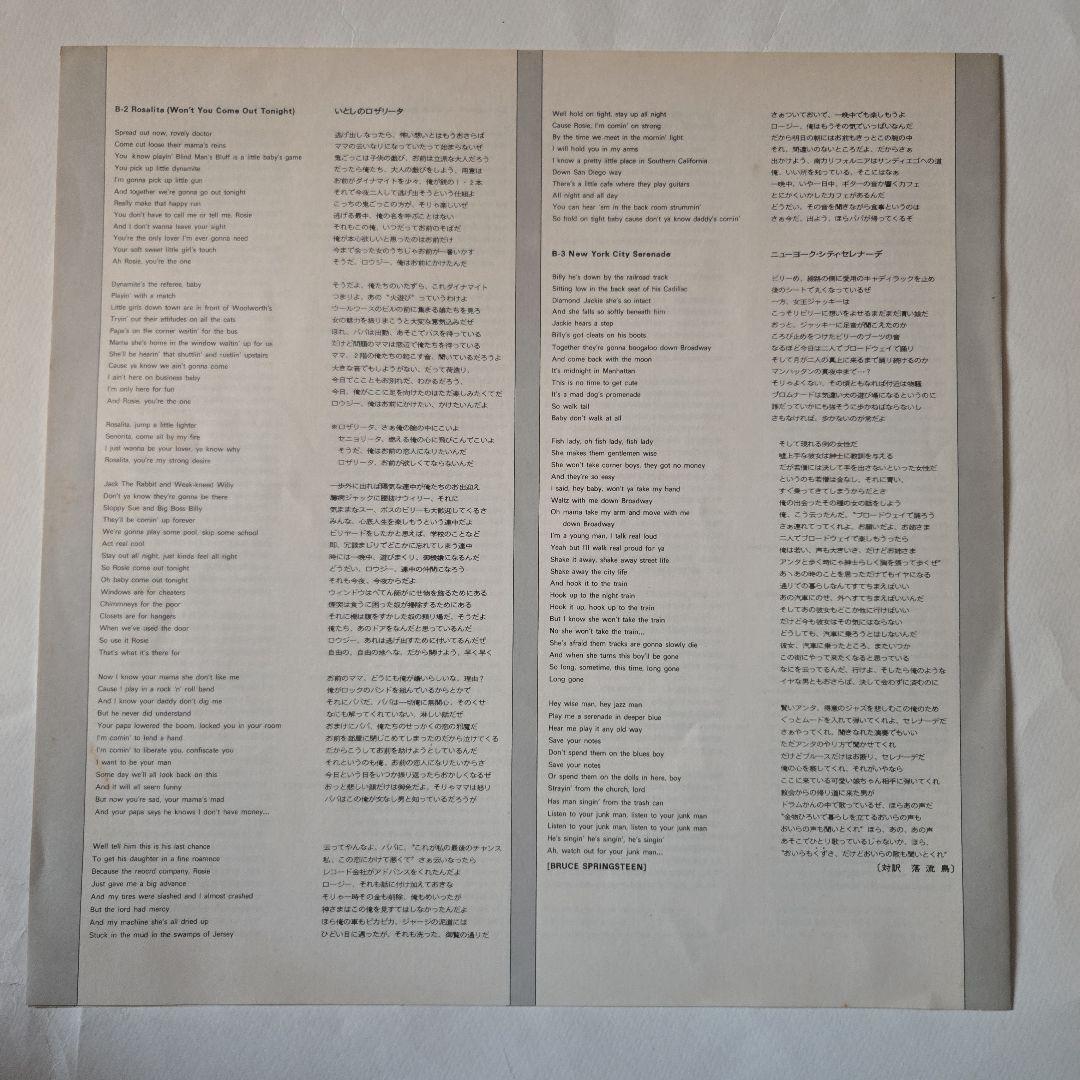 Bruce Springsteen The Wild, The Innocent Japanese OBI Vinyl Record Used | Japansoundstore