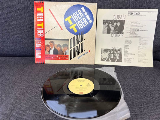 Duran Duran Tiger Tiger! Disco Mixes Japan LP w/ Obi Insert Synth Pop 1983